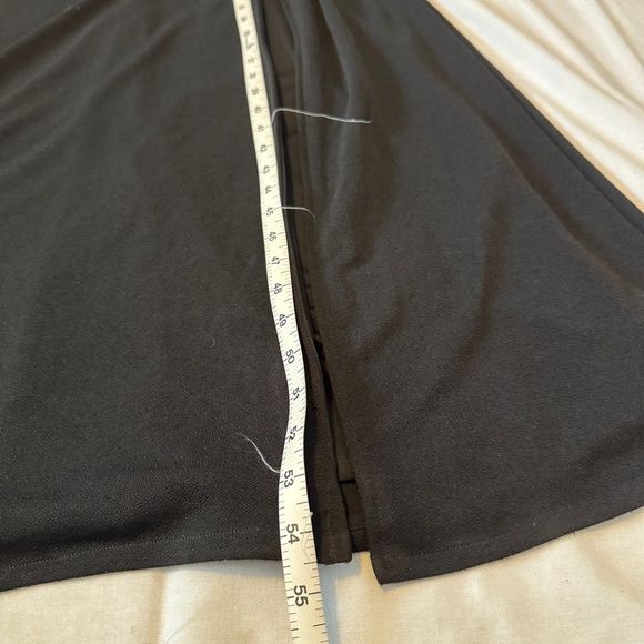 Birdy Grey XS Black Maxi Dress ~ Adjustable Tie Straps Front Slit Bridesmaid - Picture 8 of 10